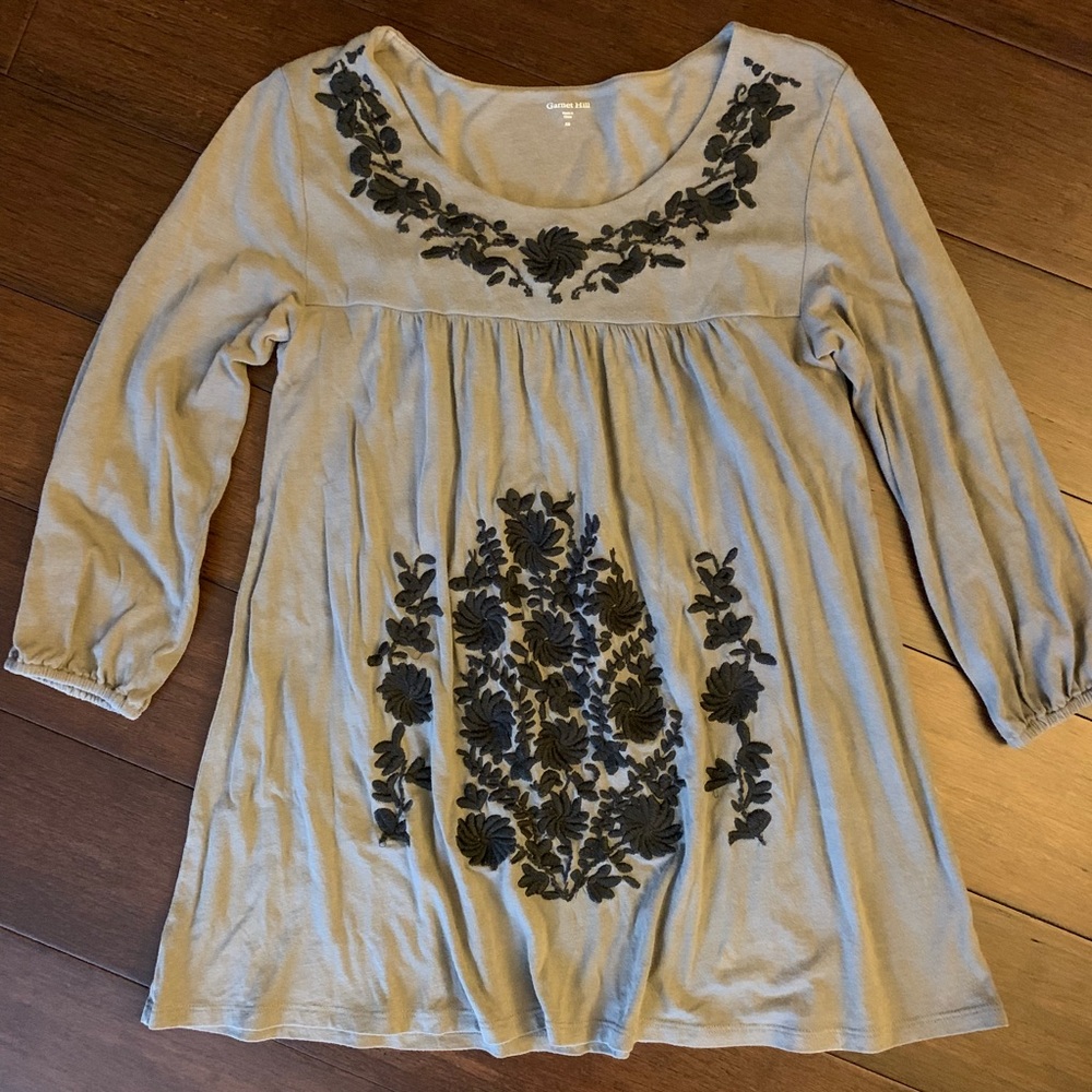 Garnet Hill embroidered top